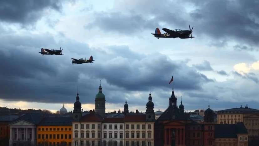 Bombplan över Stockholm under andra världskriget