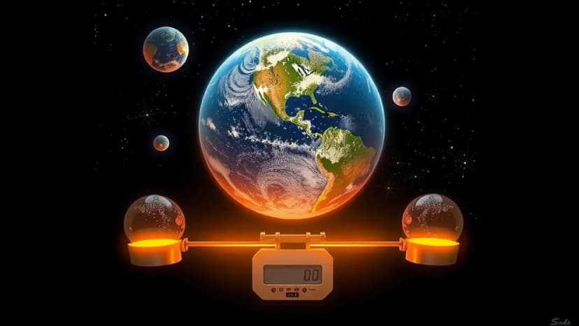 Hur mycket väger jorden i ton