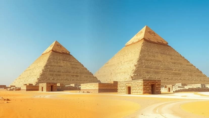 Hur såg pyramiderna ut från början