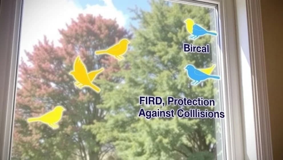 Klistermärken fåglar för fönstret Biltema