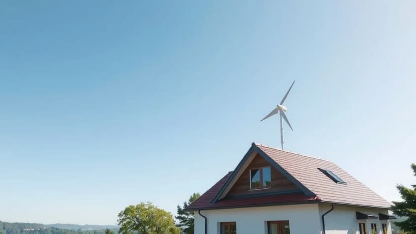 Litet vindkraftverk på taket värt det