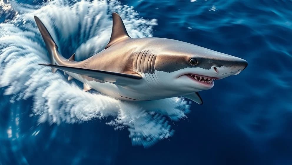 Världens snabbaste haj på djupet