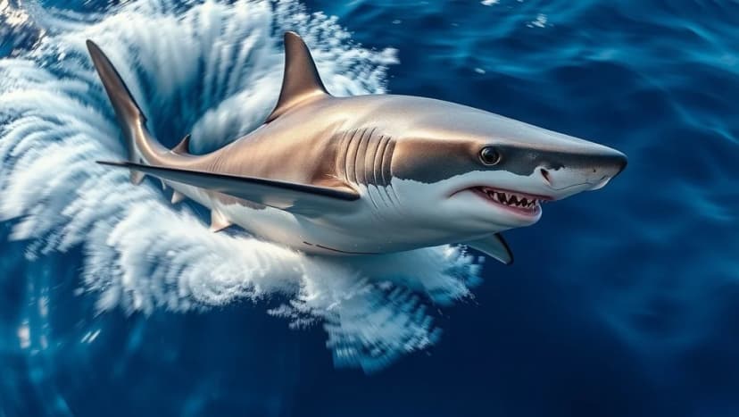 Världens snabbaste haj på djupet